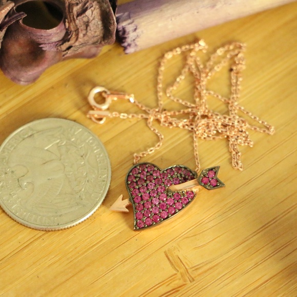 925 Sterling Silver ♥️ & cubic zirconia necklace - Picture 4 of 4